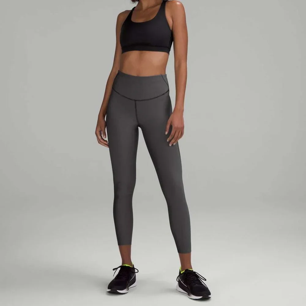 Base Pace High Rise 25" , two toned ribbed leggings - Picture 1 of 8